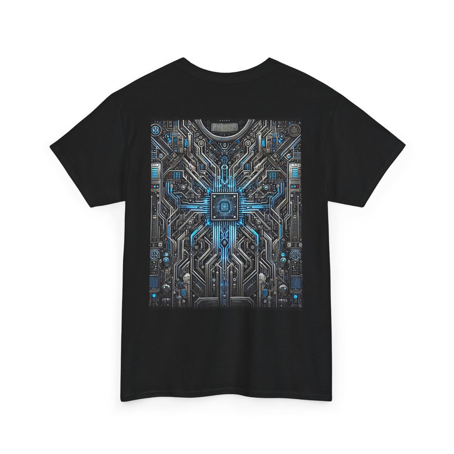 Unisex Heavy Cotton Tee – ‘UNHACKABLE.’ Cyber Shield Graphic Shirt 🔒⚡