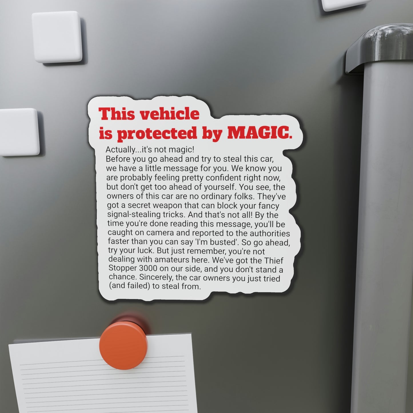 Protection de voiture magique
