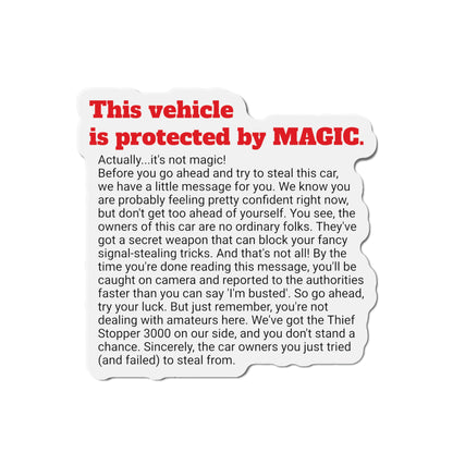 Protection de voiture magique